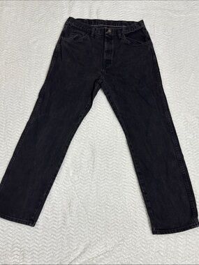 Men's Black Straight-Leg Jeans Classic Everyday Style